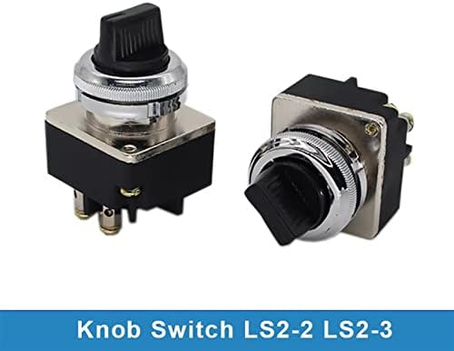 ZTHOME 1PCS CLONK SWITCH SWITCHY CONTROLERS OYOTESTICK 30mM MASTOR SWITCH LS2-2 LS2-3 ROTARY SECOTION SWITCH 2/3 GEARS 380VAC 10A