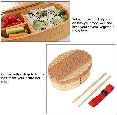 Bento Box, 1Layer Bento Box Wood Wood Runch Box Дрвена суши од садови за садови за храна