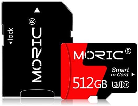512gb Micro SD Голема Брзина MicroSDXC Класа 10 Со Адаптер За Паметен Телефон, Акциона Камера, Цртичка Камера, Надзор, Беспилотни Летала