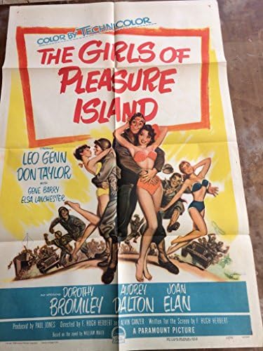 Остров девојки на задоволство, класичен постер за филм на лоши девојки, 27x41 “