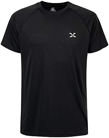 Корна Брз сув кратки ракави маици со влага за влага кул атлетски кошули на отворено ， UPF 50+ заштита од сонце
