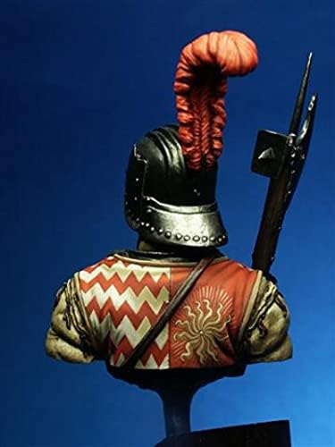 ETRIYE 1/10 смола карактер биста модел Средновековен швајцарски војник витез командант диекаст модел биста комплет /YS073