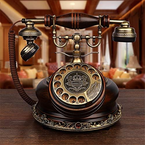 Ретро Старомоден Телефонски Антички Телефонски Ротирачки Телефони За Бирање Ретро Фиксен Телефон За Биро, Телефон Со Кабел За Дома И Декор