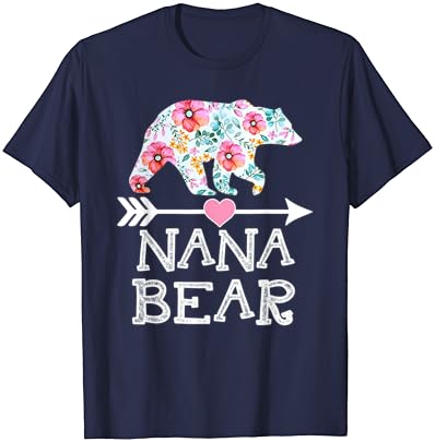 Нана мечка кошула цветна семејна мајка подароци маица маица Нана маица