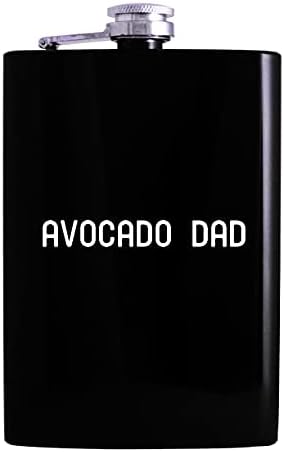 Авокадо Тато-8оз Колба За Пиење Алкохол Во Колкот, Црна