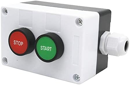 AC 660V 10A Моментен старт/стоп Црвено зелено знак Не NC Push копче за прекинувач на копчето