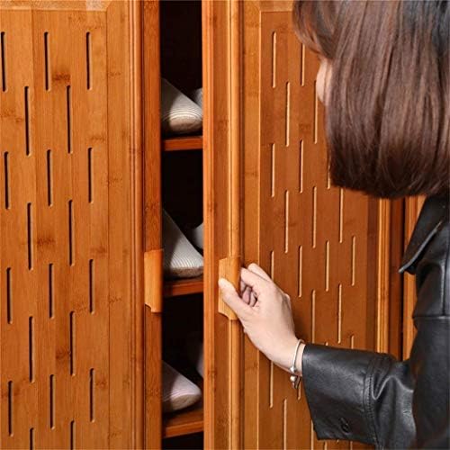 КММК бамбус едноставен кабинет за чевли со повеќе слојни дрвени чевли решетка Едноставна модерна дневна соба за складирање тремот мултифункционална