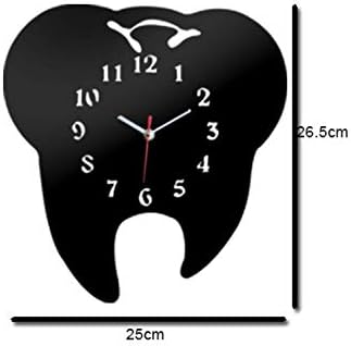 WSSBK огледало Ефект за забна стоматологија wallиден часовник ласер исечен декоративна стоматолошка клиника канцеларија декорација заби нега за стоматолошки хирург ?