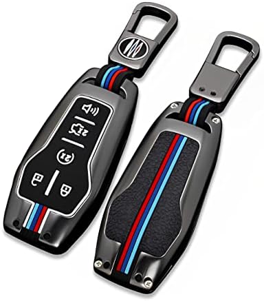 За куќиштето на Ford Key Fob, Metal Shell Car Smart Keyder Checrder Checter Contectible за Mustang Explorer Fiusion F150 Edge Lincoln