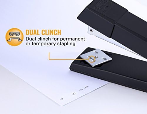 Bostitch No-JAM Premium Desktop Stapler, целосна лента, црна, целосна лента