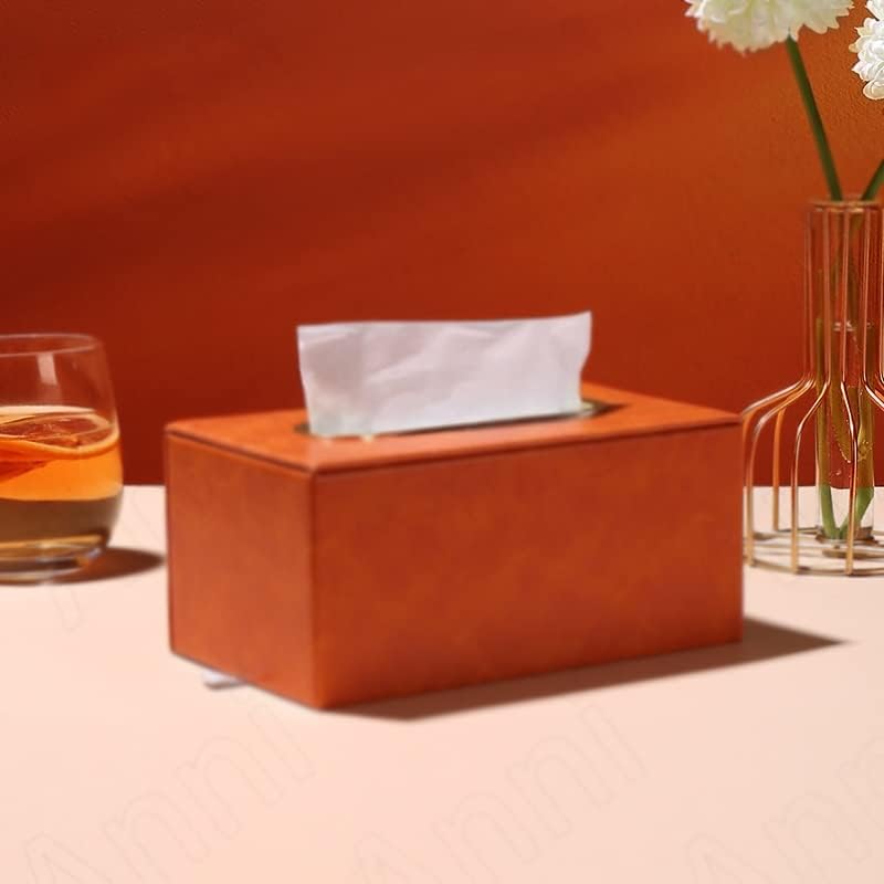 SDFGH кожен ткиво хартија кутија кафе маса за складирање на маса за складирање на десктоп за дневна соба Декоративни украси (боја: А, големина