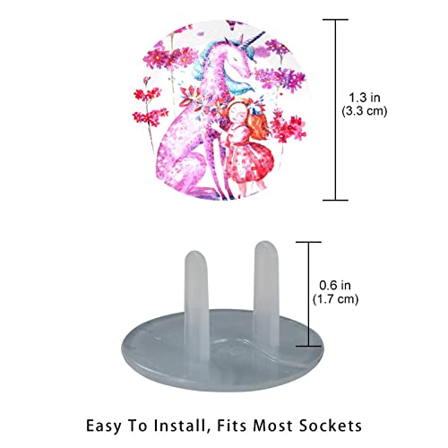 24 Пакувајте акварел Пинк Еднорог Девојки Цвеќиња Балон за балони Обвивки за бебиња Заштитни за заштита