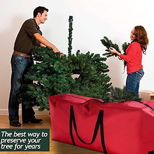 48 ин/69ин торба за складирање дрвја, божиќна торба за чување новогодишна елка торби за чување дрвја пластични канти за складирање
