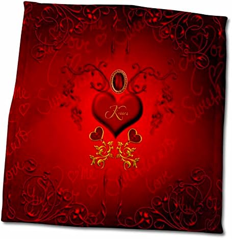 Симбол за знак на знак на 3Drose Heike Köhnen - Loveубов, срца со цветни елементи - крпи