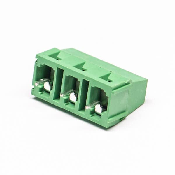 Завртки од 20 парчиња во терминален блок 3pin sraight зелена преку дупката за монтирање на PCB PCB