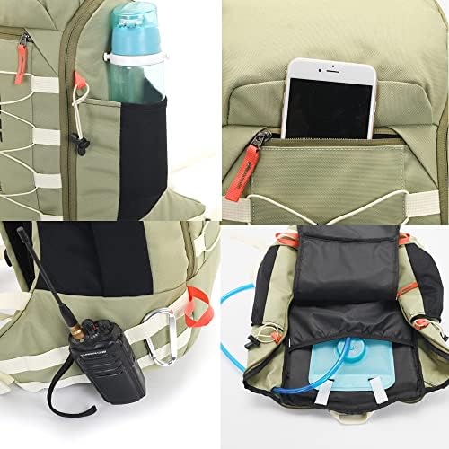 40L лесен водоотпорен ранец за пешачење со покривка од дожд, отворен спортски пат за патување во велосипедско скијање кампување