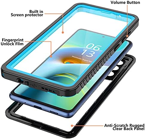 Antshare за Samsung Galaxy S20 Fe 5G кутија водоотпорен, вграден во заштитник на екранот 360 ° целосна телесна тешка заштитна шок -изолирана