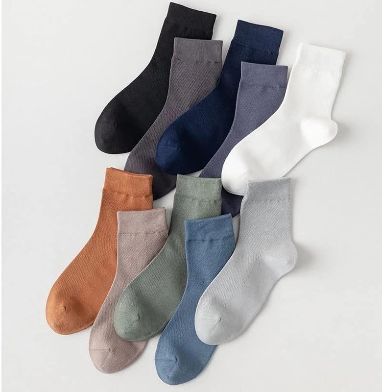 Ldchnh памучна мрежа за машки чорапи, тенок човек што апсорбира пот, лежерен лесен долги чорапи