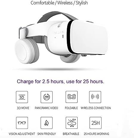 Слушалки За Виртуелна Реалност ЗА ТЕЛЕФОНИ VR Слушалки СО ДАЛЕЧИНСКИ Управувач 3D Очила за Филмови &засилувач; Игри Bluetooth VR