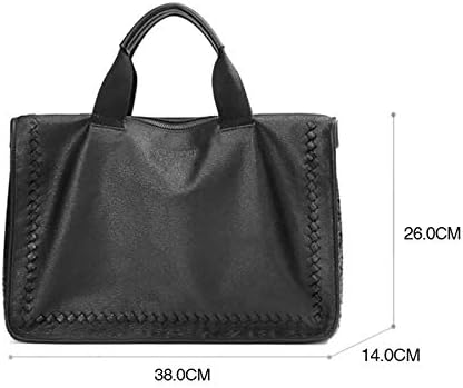 Бизнис патувања чанти за машка кожа торба со лаптоп торба за лаптоп погодна за лаптоп од 15,6 инчи