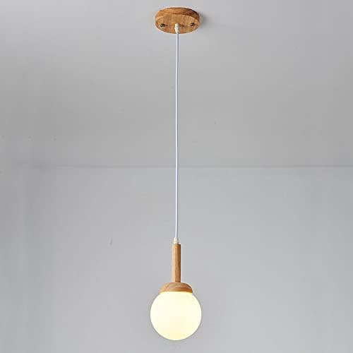 Најновата фабричка цена модерно минималистичко замрзнато стакло висечки ламба нордиско цврсто дрво украсено приврзок светло E27
