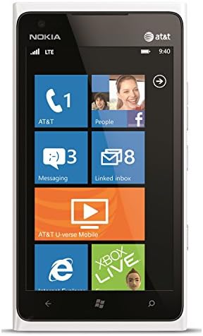 Nokia Lumia 900 16gb Отклучен GSM 4G LTE Windows 7.5 Паметен Телефон w/ 8mp Камера-Бело