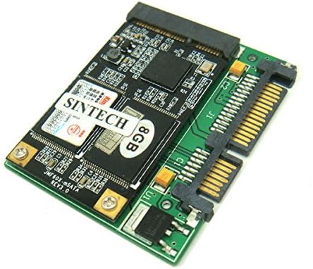 Sintech MINI SATA mSATA SSD до 1,8-Инчен Половина Тенок SATA Адаптер Картичка