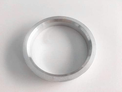 4PC сребрени алуминиумски хубрики 69,85мм до 66,1мм | Hubcentric Center Ring 66.1mm до 69,85мм за многу Nissan & Infiniti