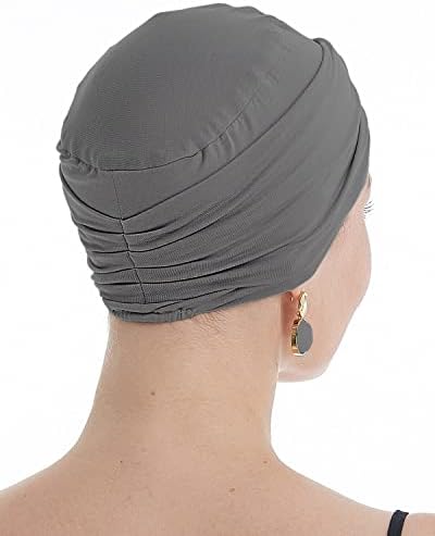 Освио Бамбус мека хемо-хемо-капаче за глава за жени за губење на косата- капи за рак рачно изработено
