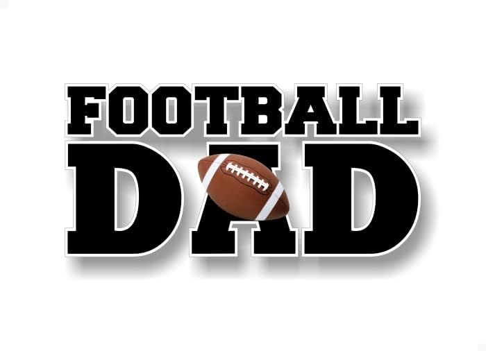 Фудбалски татко 8 '' Декларална американска топка за нозе Татко Татко Татко тренер на полето на теренот со знаме на голот Спорт SUV