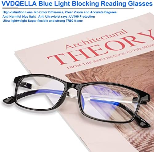 ВВДКЕЛА Сина Светлина Блокирање Очила За Читање Мажи Против Отсјај Читатели На Гребење Жени ТР90 Лесни Рамки Компјутерски Очила