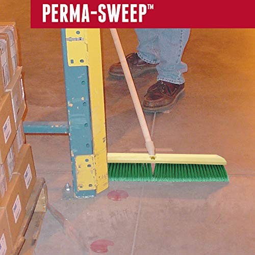 Weiler 42164 Perma-Sweep Polystyrene Fine Sweep Floor Chush, 2-1/2 ширина, 24 целосна должина, зелена