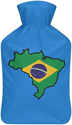 Мапа На Бразил Мапа Шише Со Топла Вода 1000мл Со Мек Капак Отстранлив Топол Ладен Пакет Вреќа За Вбризгување Вода За Рачни Стапала Потопол