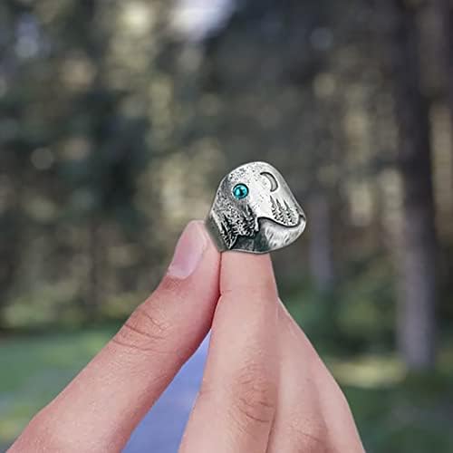 Emsенски прстени свадбени прстени за жени персонализирани гроздобер легура на сонцето Месечина широка фацетирана прстен инспирација за ангажман