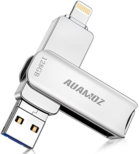AUAMOZ 128gb Фото Стап за Iphone Флеш Диск, IPHONE USB Меморија Стап Палецот Дискови СО Голема Брзина USB Стап Надворешно Складирање