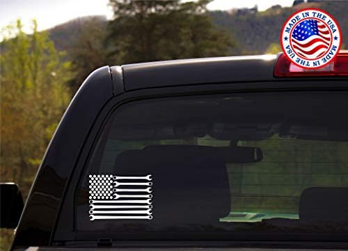 Зајдисонце Графика &засилувач; Налепници Американски Знаме Завртки И Клучеви Механичар Налепница Автомобил Налепница | Автомобили