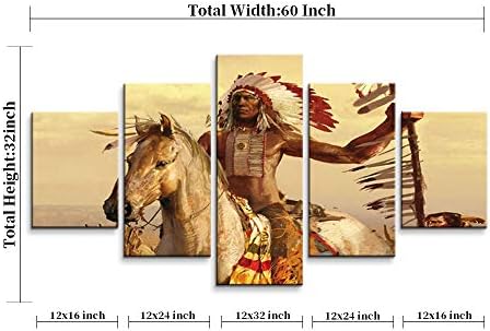 5 парчиња индиски декор домородно американска постер индиски wallид декор домородно американска уметност мајчин украс индиски wallид уметност домородна