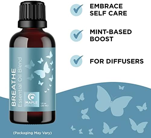 Дишење и заштити се есенцијални масла поставени - прочистување на мешавини на есенцијално масло за дифузер ароматерапија и бањи - Опуштено