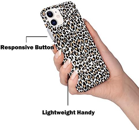 ОББИИ леопард случај компатибилен со iPhone 11 6.1, шок -изобилен тенок TPU мек флексибилен гумен гел заштитен случај на куќиште компатибилен