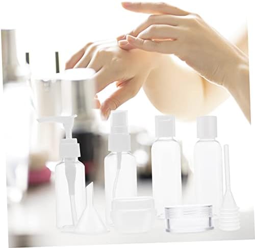 Doitool 12 сетови 12 парчиња со контејнер бели инки за тегла за лажици течно патување козметички мултифункционални козметика сапун