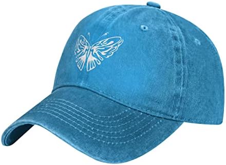 Vunko Апстрактна пеперутка мува вознемирена прилагодлива измиена тексас машка тато камионџија капа за бејзбол топка капа за мажи