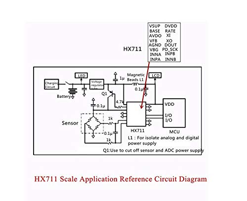 Сензор за мерење на конверторот A/D/D HX711 модул за рамнотежа за оптоварување ќелија MCU avr Arduino