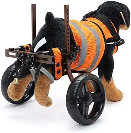 Дилве Мали Инвалидски Колички За Кучиња, Инвалидски Колички За Миленичиња Од Алуминиумска Легура со 2 Тркала, Лесни Инвалидски Колички