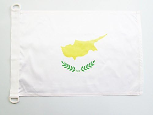 ЗНАМЕ НА АЗ Кипар Наутичко Знаме 18 х 12 - Кипарски Знамиња 30 х 45 см-Банер 12х18 во за Брод