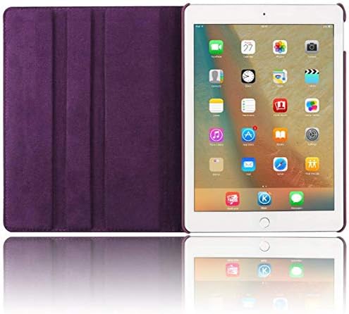 iPad 7 Case 10.2 инчи, Jiijian 360 степени ротирачки PU кожа Slim Fit таблет заштитник паметен штанд Флип фолио заштитен случај