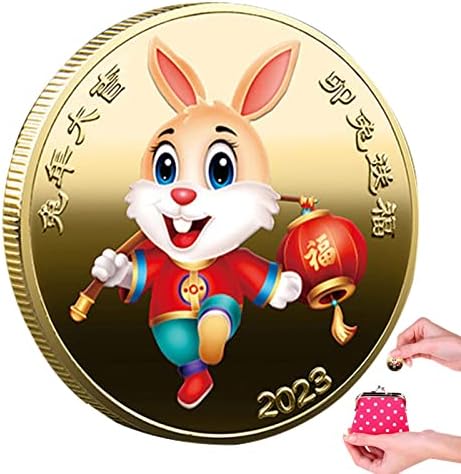 Ripteadry 2023 Кинески Хороскопски Зајачки Комеморативни Монети, Кинеска Хороскопска Година На Зајакот 2023 Монети, Монети За Собирање