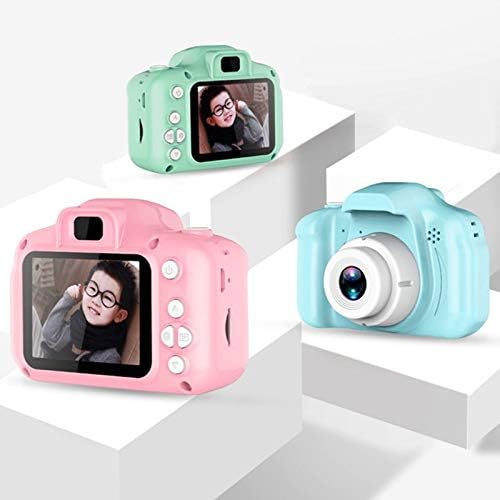 XBKPLO Најдобра дигитална камера за деца, 1080p FHD деца дигитална видео камера со 2 инчен IPS екран и 32 GB SD картичка за 3-10 години момчиња