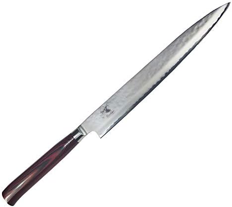 Нож за прибор за јадење на хијабуза Хајабуза Сашими, 9,5-инчи, Бургундија
