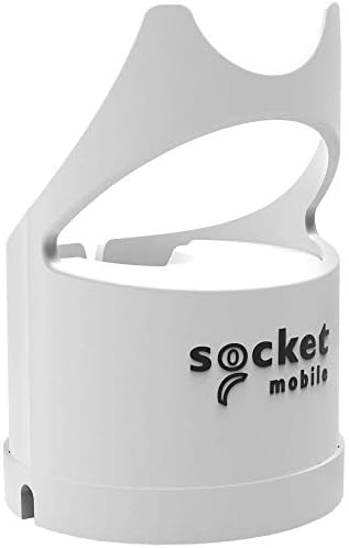 Socketscan S700, линеарен скенер за баркодови, пристаниште за полнење со бело и бело и бело и
