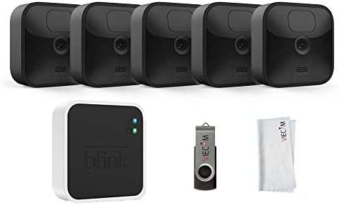 Blink Outdoor 5 комплет за камера | Безбедносни камери за безжично и отпорно на вода HD безбедносни камери | Комплетот вклучува 5 камери +